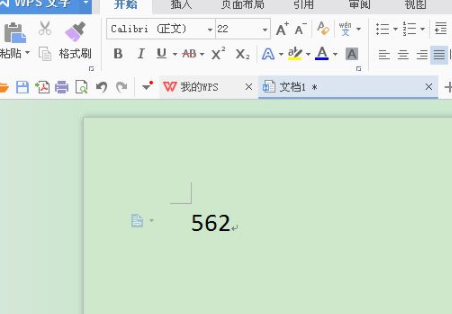 wps上标数字怎么打第1步