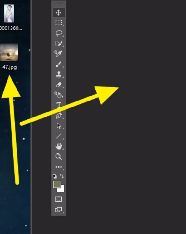 怎样合成照片第1步