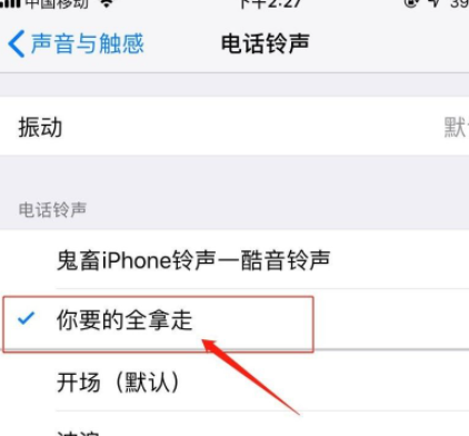 iPhone换铃声第7步