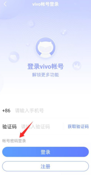 vivo手机账户密码第4步
