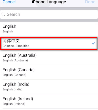 苹果手机变成英文了怎么恢复中文第5步
