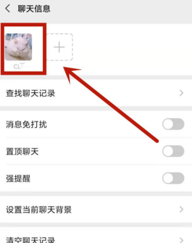 微信对特定人设定头像第3步