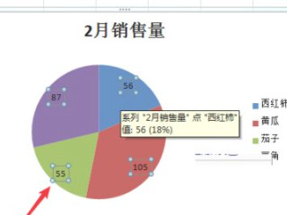饼图中怎么显示百分比第1步