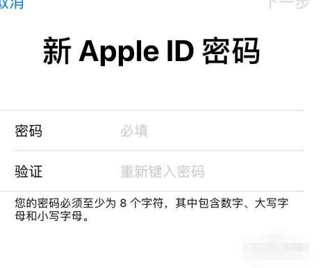 apple store密码重置第5步