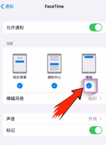 facetime通话和imessage信息弹窗怎么关闭第5步