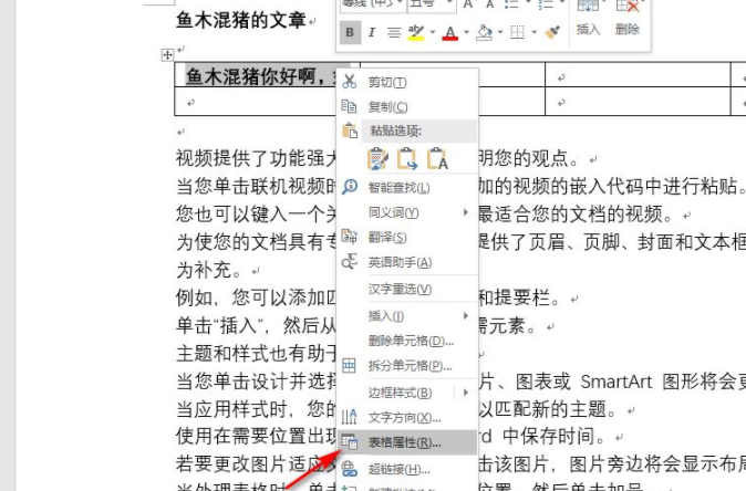 word方框里字超出隐藏起来了第2步