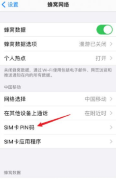 苹果手机sim卡密码怎么设置在哪里第3步