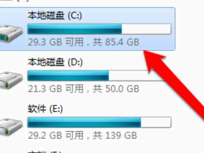c盘压缩后怎样强制开机第3步
