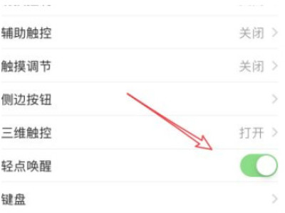 苹果点击屏幕唤醒怎么设置第4步