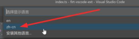 vs code如何设置中文第4步