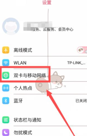 突然无法访问移动网络第2步