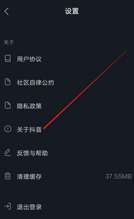 抖音版本在哪里查看第4步