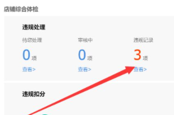 淘宝卖家中心体检中心违规记录怎么处理第3步