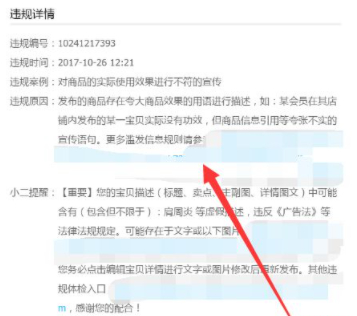 淘宝卖家中心体检中心违规记录怎么处理第6步