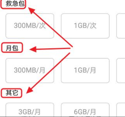 电信怎么买流量包第4步