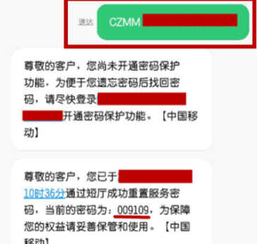 电话卡的服务密码怎么查第4步