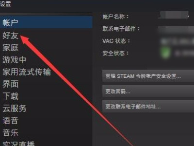 steam怎么设置好友看不到自己的游戏第3步