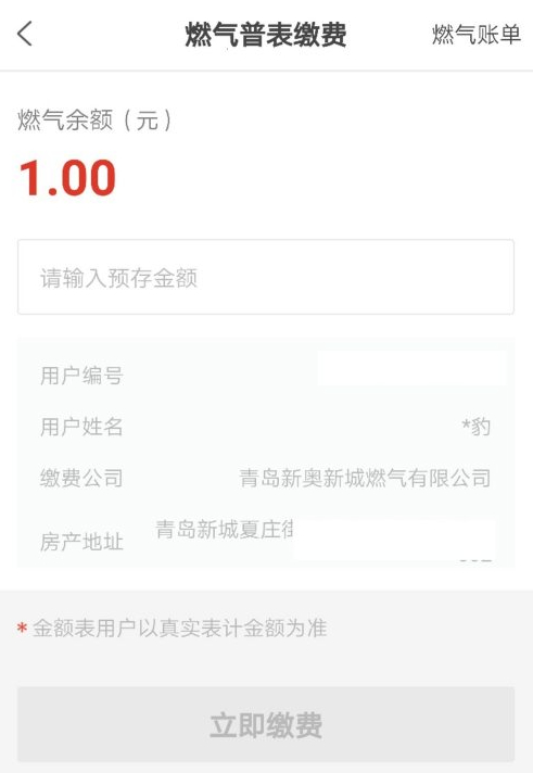 新奥燃气怎样在手机上缴费第6步