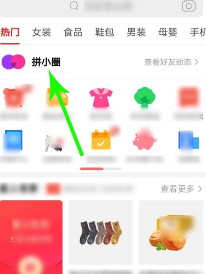 拼多多如何看好友的拼小圈第2步