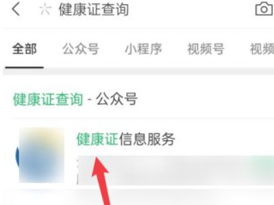手机怎么查询健康证结果第3步