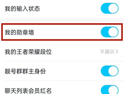 qq勋章怎么看不见了第5步