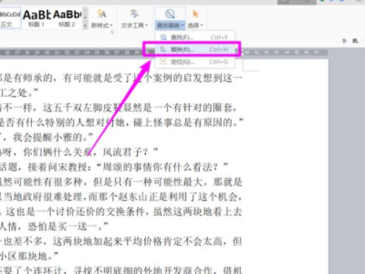文档怎么替换字第3步