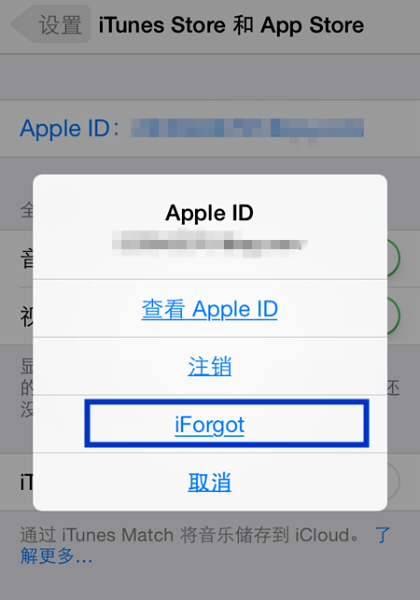 苹果id账号邮箱全忘了第3步