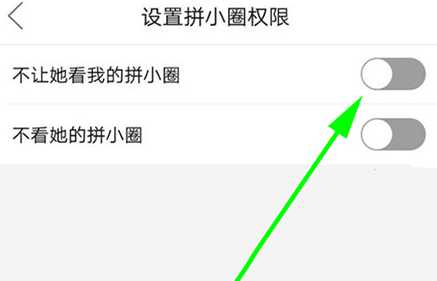 拼多多怎么不让别人看我的拼小圈第4步