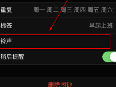 苹果手机设置闹钟铃声在哪设置第4步