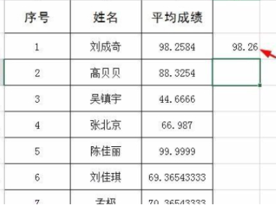 怎么保留小数点后两位第5步