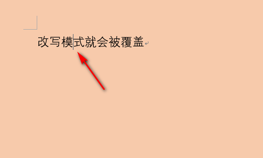word修改文字时后面文字覆盖了第1步