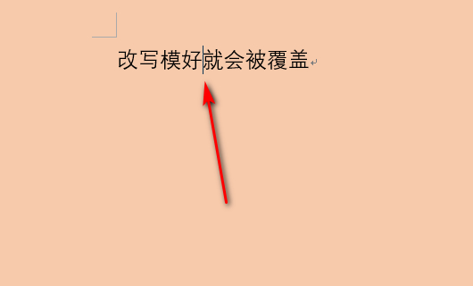 word修改文字时后面文字覆盖了第2步