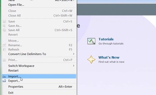 eclipse导入整个文件夹第2步