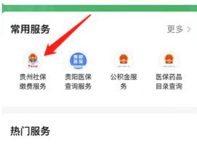 贵州医保怎么在微信上缴费第3步