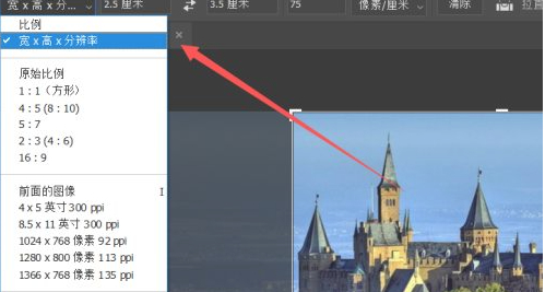 一寸照片尺寸比例怎么调整第4步