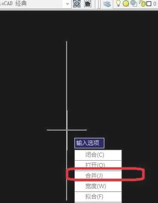 cad两条线合并成一条第4步