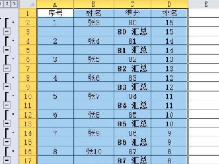 Excel怎么分类汇总第5步