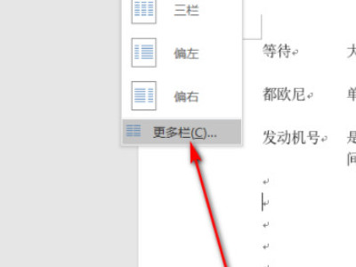 word分为两栏怎么加分隔线第3步