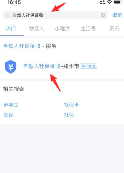 手机上怎么查农合记录第2步