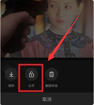 快手怎么把私密作品改成公开第5步