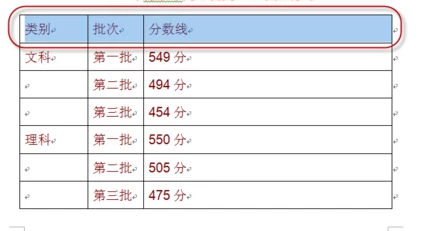 word表格重复标题行怎么设置第4步