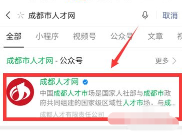 成都人才服务码怎么申请第2步