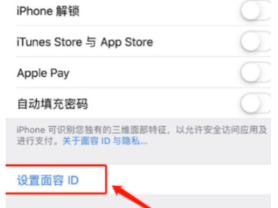 苹果12面部识别怎么设置第3步