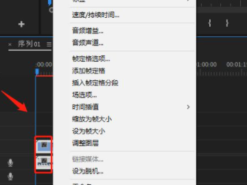 pr怎么调倍速第2步