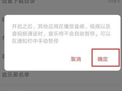 网易云怎么设置不被其他声音打断第4步