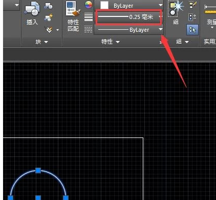 cad改了线宽后还是一样第3步