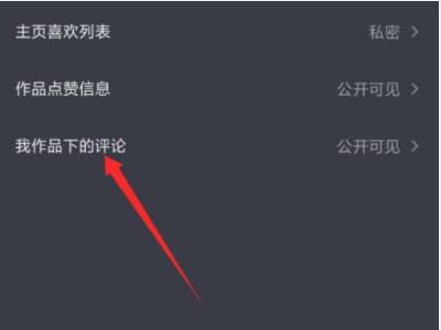 抖音怎么不让别人看到我的评论第5步