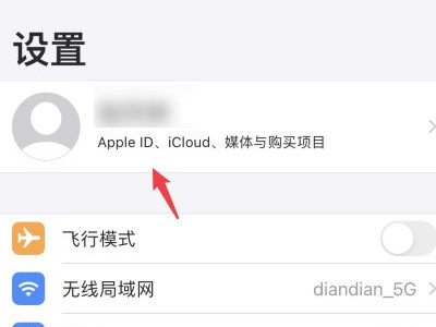苹果怎么退出另一个手机的id第2步