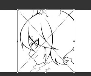 ps怎么给人物线稿上色第1步