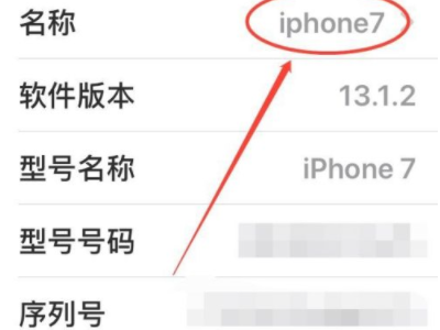 苹果设备名称在哪里改第3步